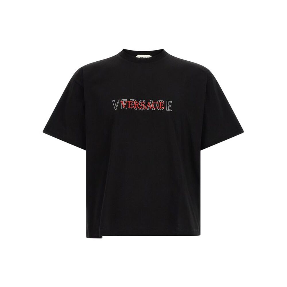 Versace Black Cotton Men's T-Shirt